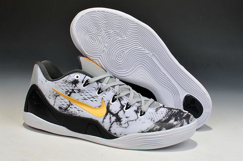 Mens Nike Zoom Kobe 9 Shoes Gold Grey Black Spain